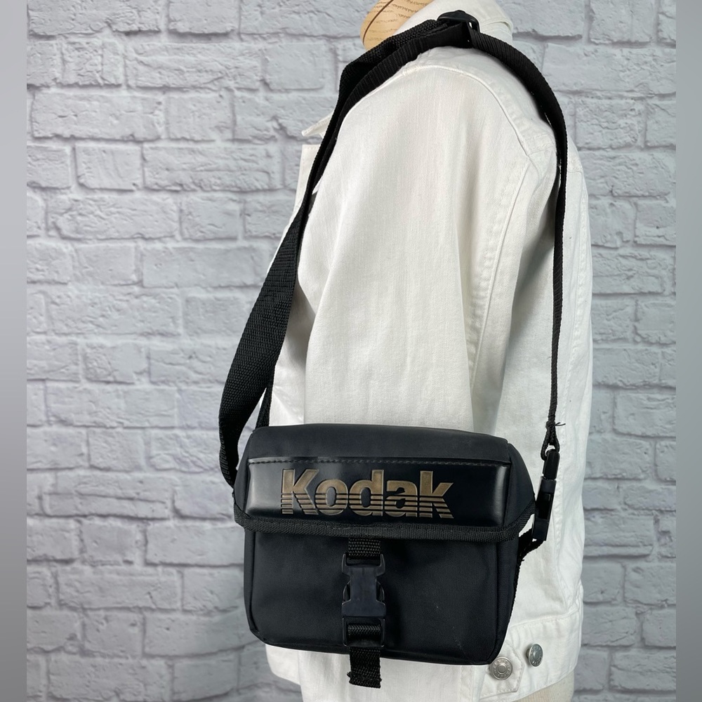 Kodak Logo Vintage Black Camera Bag